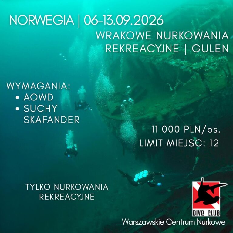 Wyjazd nurkowy na wraki do Norwegii